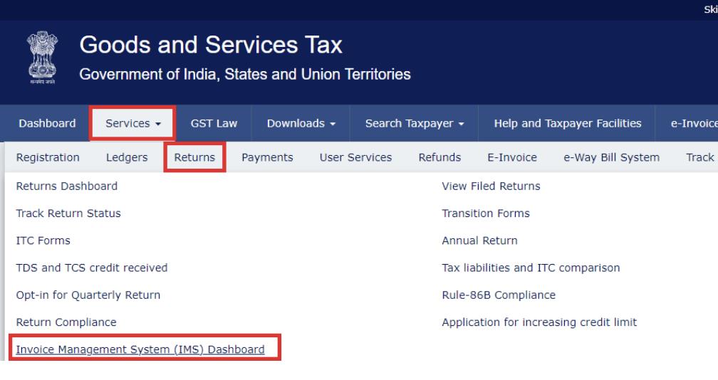 New GST Invoice Management System (IMS): A Step-by-Step Guide Manual issued by GST portal on 17 September 2024